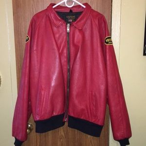 Red Vanson Leather Jacket